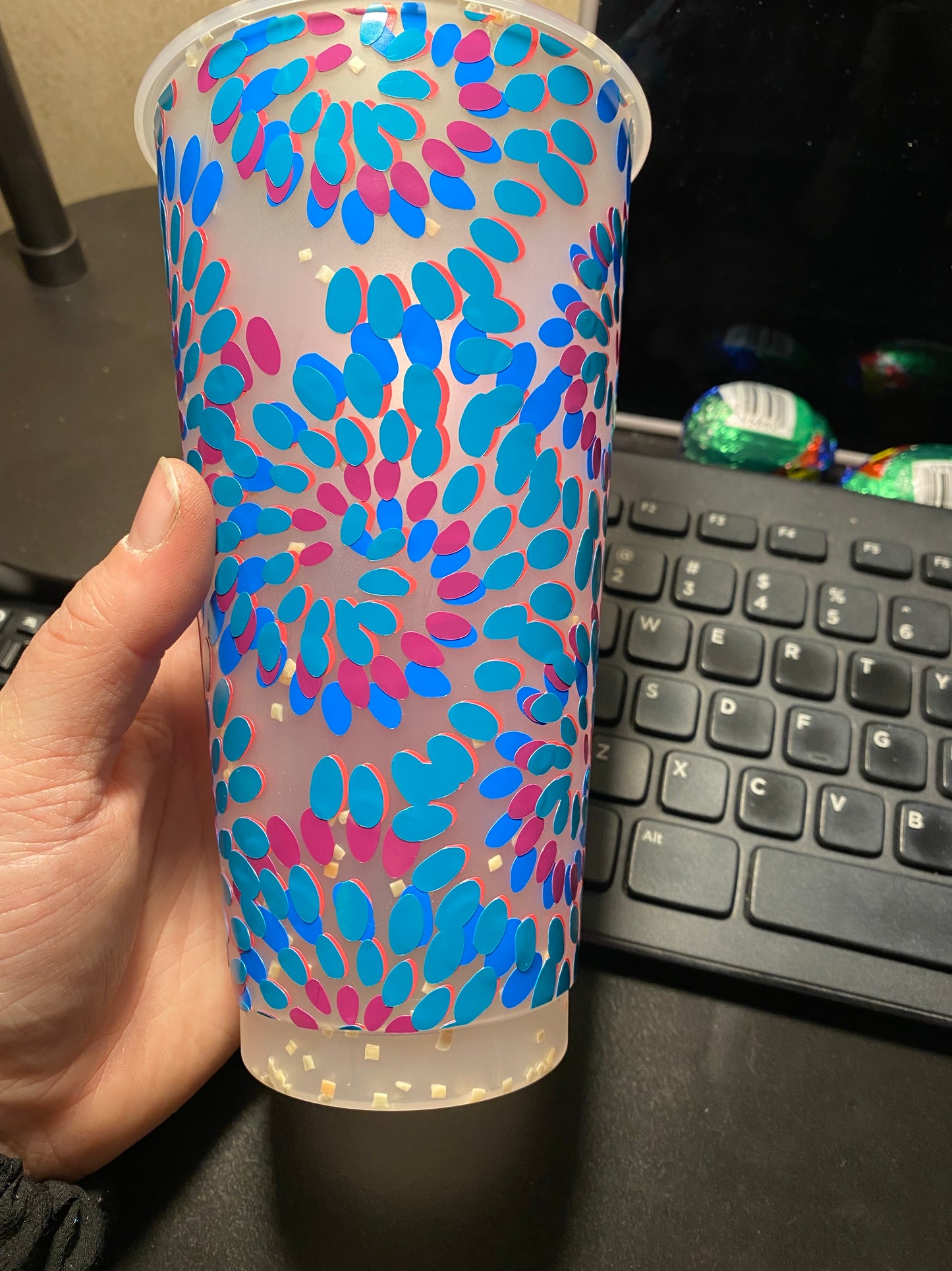 Tye dye cold cup