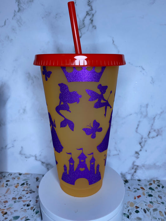 24 ounce color changing Disney tumbler.