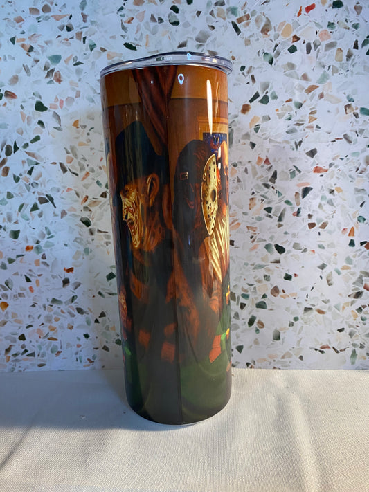 Horror Poker  20 Ounce Sublimation Tumbler