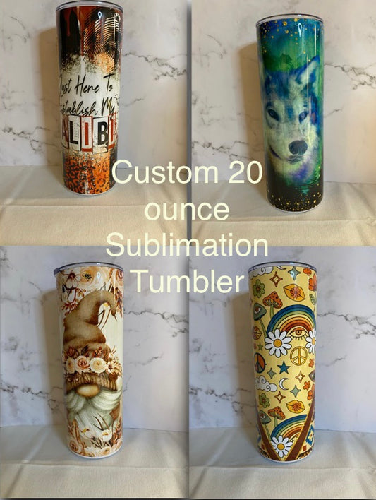 Custom 20 Ounce Sublimation Tumbler