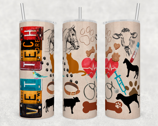 Vet Tech 20 Ounce Sublimation Tumbler